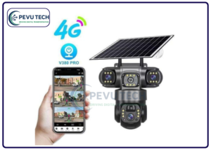 4G 6MP Triple Lens Solar PTZ Camera – All-Weather Security IP Camera