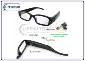 Spy Glasses Hidden Camera – 720P Video Recorder with Carrying Case